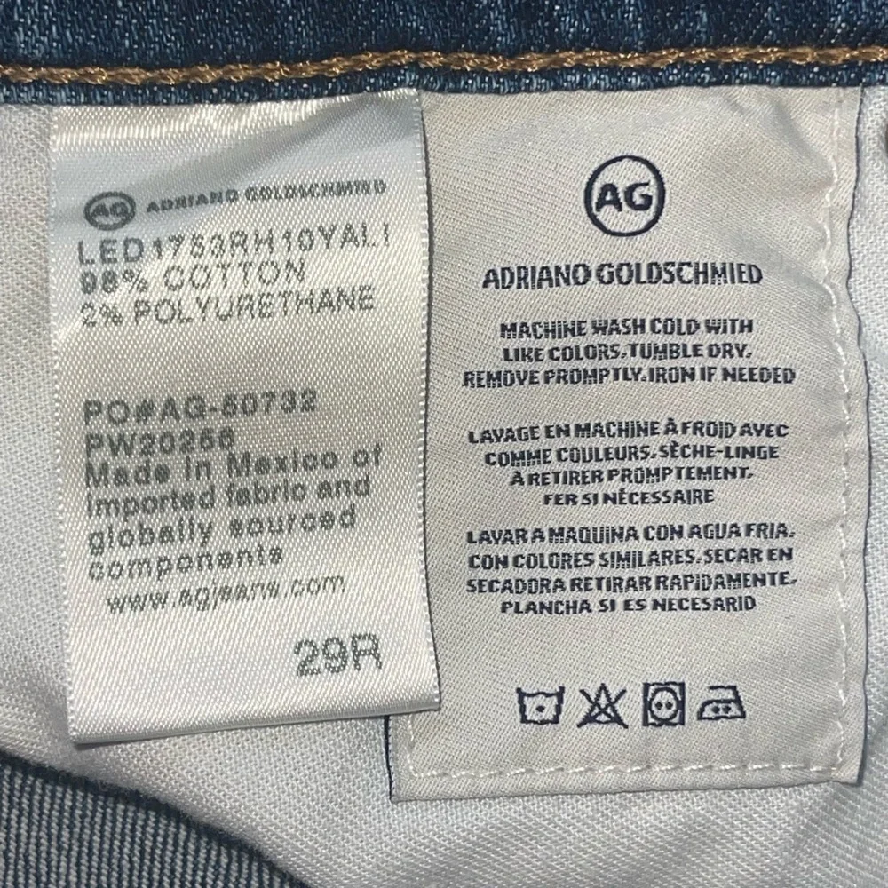 AG Adriano Goldschmidt Isabelle jeans. Size 29R GUC - Picture 10 of 11